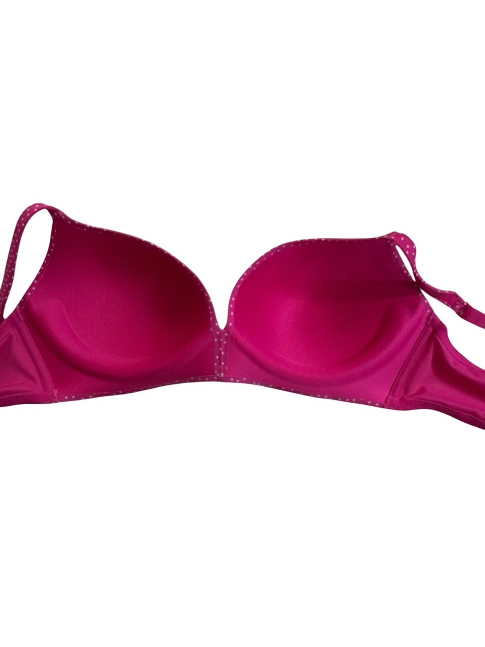 Cacique Lightly Lined T-Shirt Bra 42DDD Pink Polka Dot - Picture 7 of 9